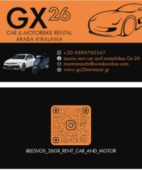 GX26 Car & Motorbike Rental Araba Kiralama
